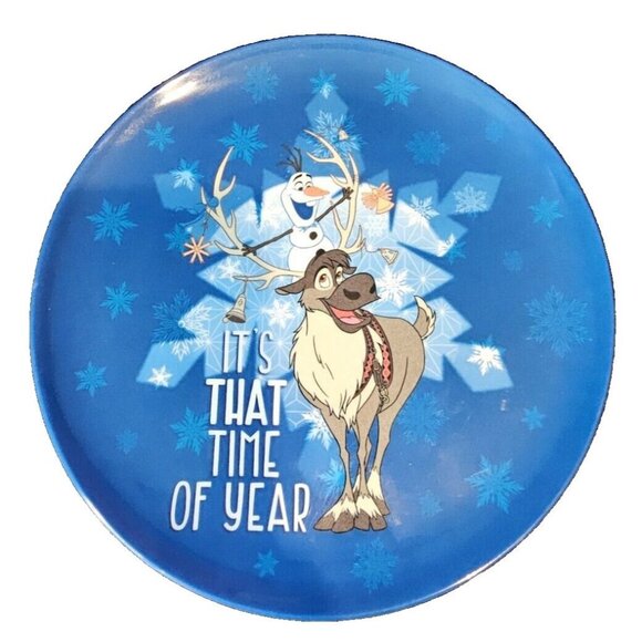 Disney Other - Disney Epcot Festival Of The Holidays Olaf Sven Frozen Collector Plate 2021 Blue